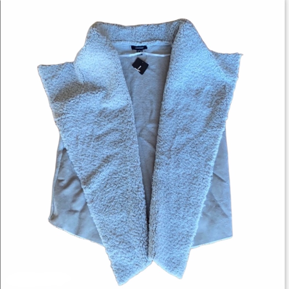 Atmosphere Faux Fur Collar Vest NWT